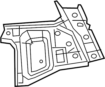 Subaru Outback Quarter Panel Reinforcement Left Rear