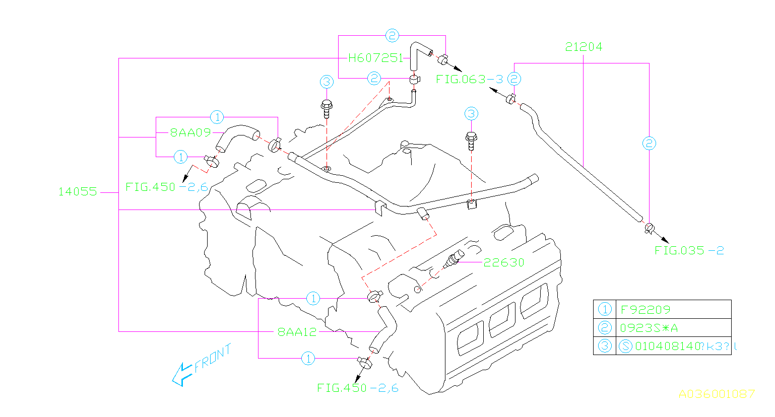 Subaru Legacy Hose-water. Maintenance - 99078AA090 ... Subaru Legacy Hose-water. Maintenance - 99078AA090 ...